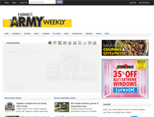Tablet Screenshot of hawaiiarmyweekly.com